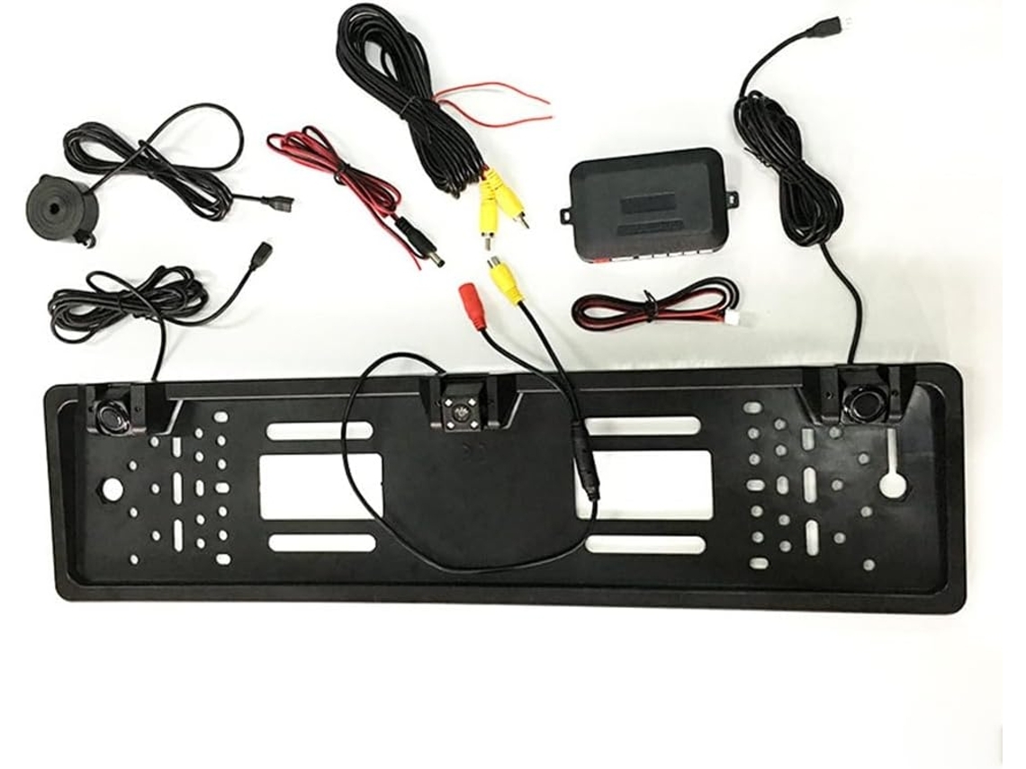 Câmera De Ré 12v Para Carro Com 4 Leds E Sensor De Radar Para Estacionamento.
