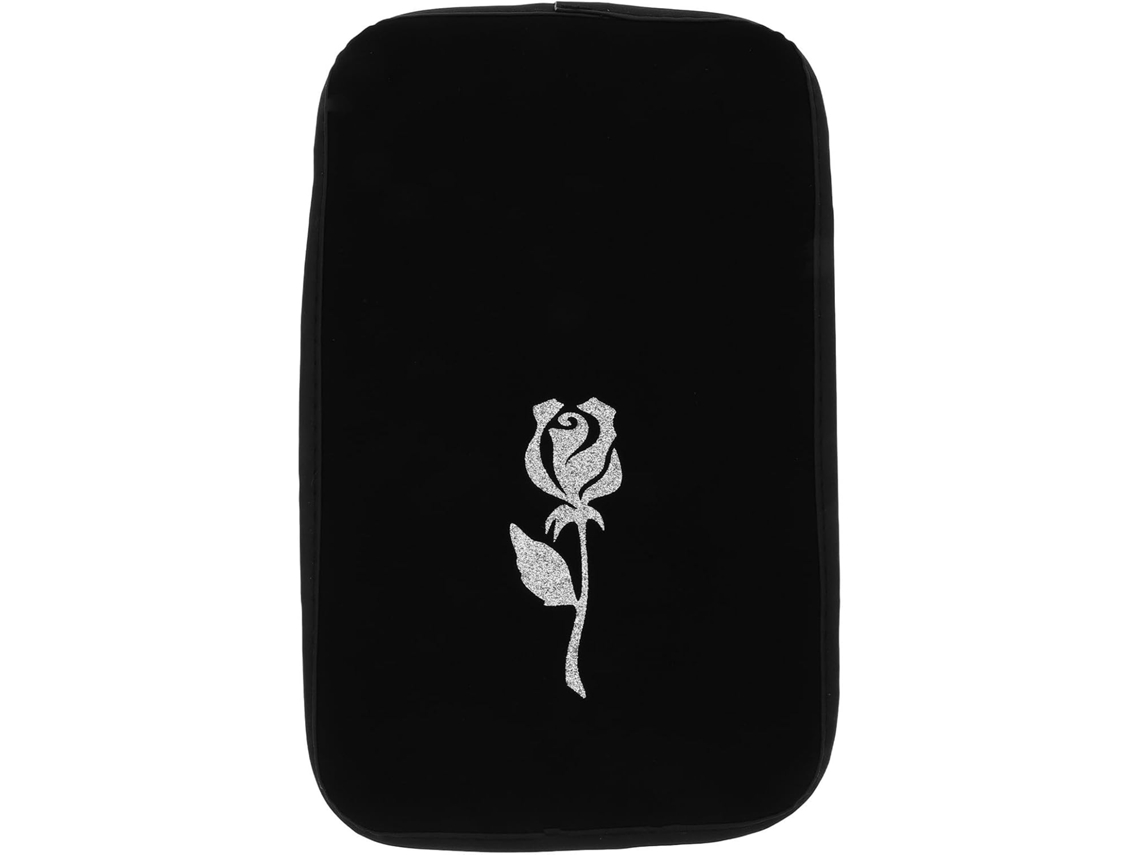 Capa Para Apoio De Braço De Carro Em Couro Pu Com Padrão Ouro Rosa, Almofada Confortável