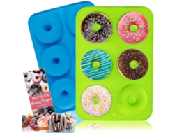 Moldes De Silicone Para Donuts, Folha De Molde Sem Bpa Aquaforge