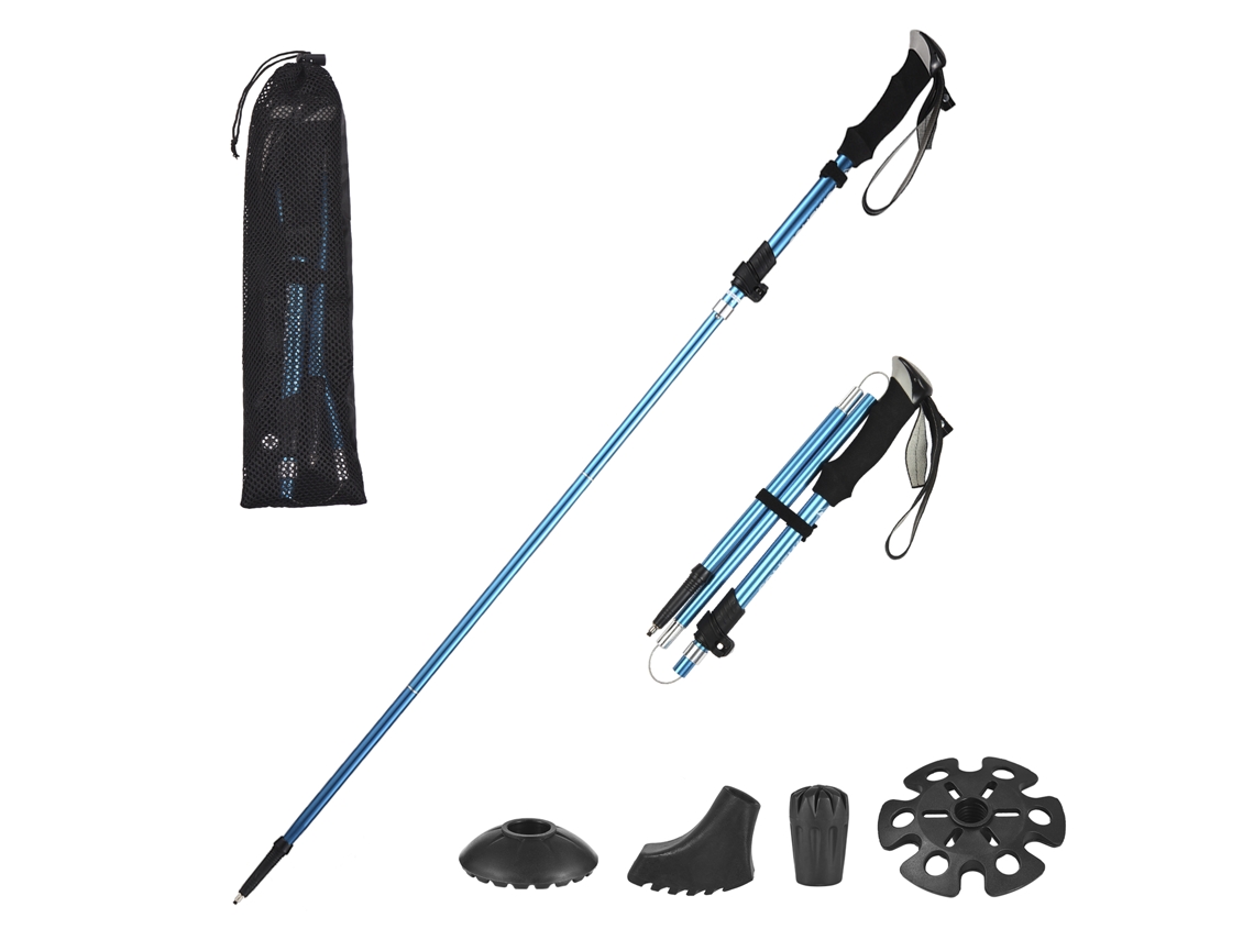 Pau de Trekking Leve Plegável 5 Secções Tomshoo