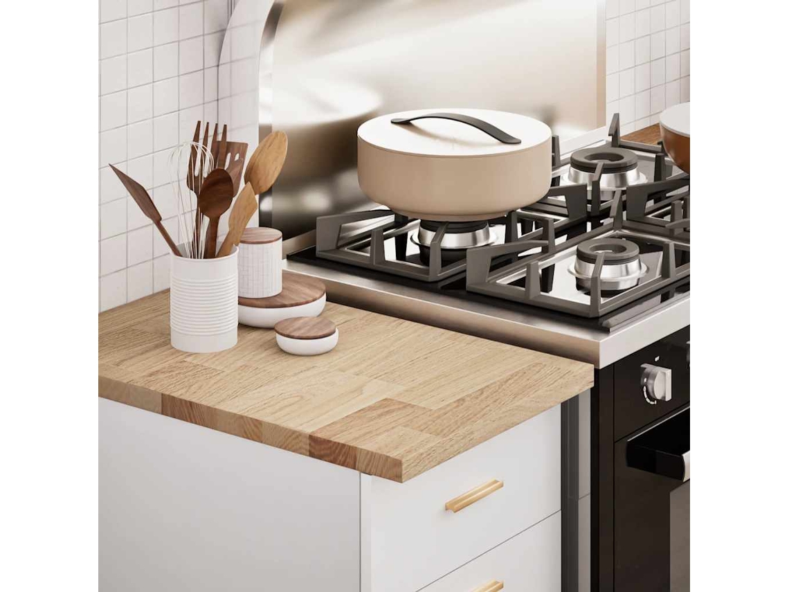 Vidaxl Bancada De Cozinha Retangular 40x63,5x2,7 Cm Carvalho Maciça