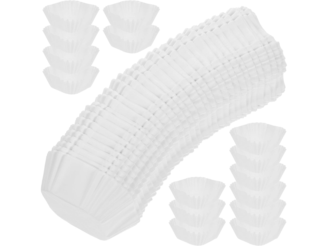 Forminhas De Papel Para Cupcake Housoutil 1000 Unidades, Boa Elasticidade E Fácil Desenformar, Design Simples E Prático
