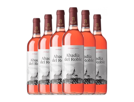 Vinho rosé AYUSO Abadía del Roble Rosado La Mancha (0.75 L - 6 Unidades)