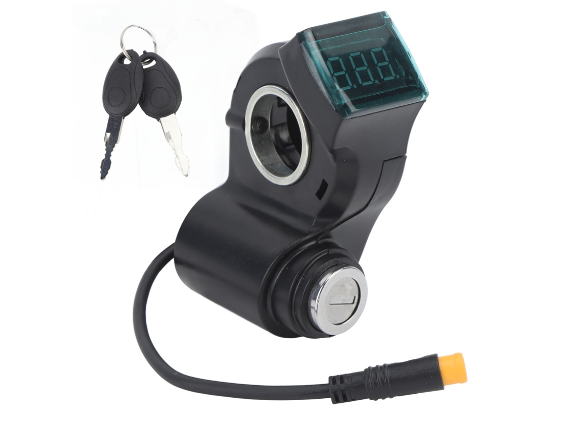Mali trava de Interruptor para Guidão de Scooter Elétrico com Display Digital de Bateria e Chaves 3 Pinos Abs