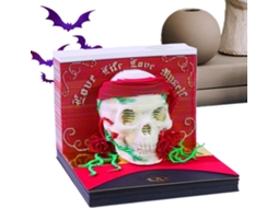 Calendário De Mesa 3d Caveira Halloween Em Papel Artístico