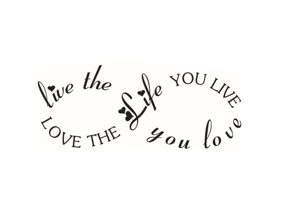 Decal De Letras Inglesas Para Parede Decorativa Casa