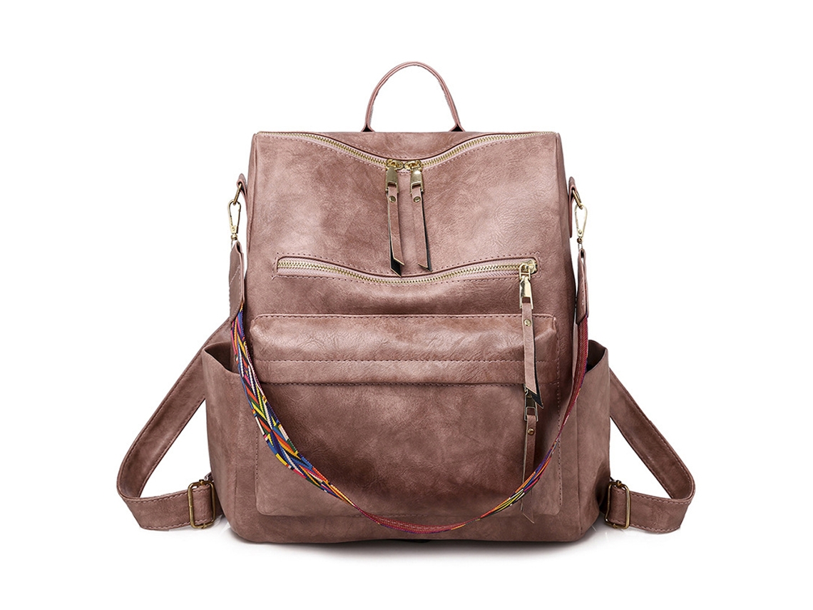 Mochila De Moda Feminina Bolsas Multifuncionais Com Alça Colorida Bolsa De Ombro E De Viagem