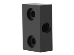 Acessórios para impressora 3D: Suporte de rosca trapezoidal e porca, preto e dourado claro