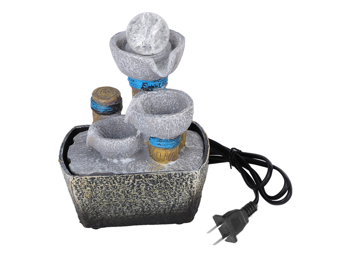 Ornamento de Mesa Fontana com Luz e Água S/MARCA