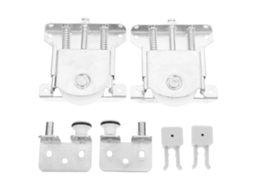 Nylon Sliding Rails And Rollers For Home Wardrobe Sliding Systems (2-pack)