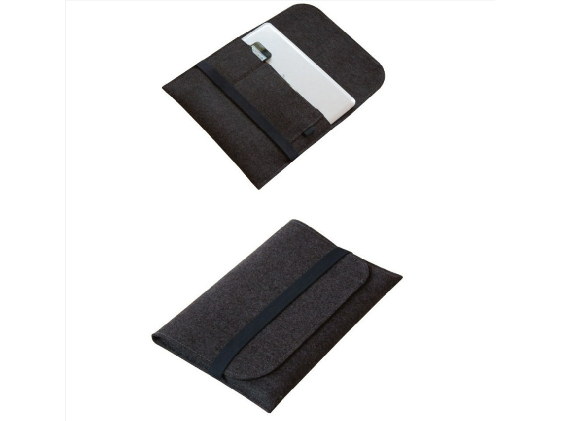 Capa Protetora Para Tablet, Em Feltro, Cor Cinzento-escuro E Cinzento, 14 Polegadas, Para Proteção, Transporte E Utilização Diária Do Tablet