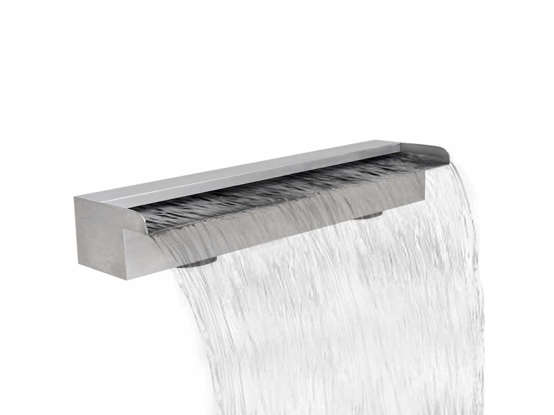 Vidaxl Fonte Para Piscina Retangular 60 Cm Aço Inoxidável