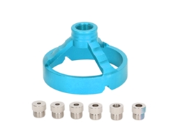 Localizador De Perforación Vertical 3 En 1 Con 6 Bujes Para Madera, Guía De Broca De Taladro, Plantilla Azul