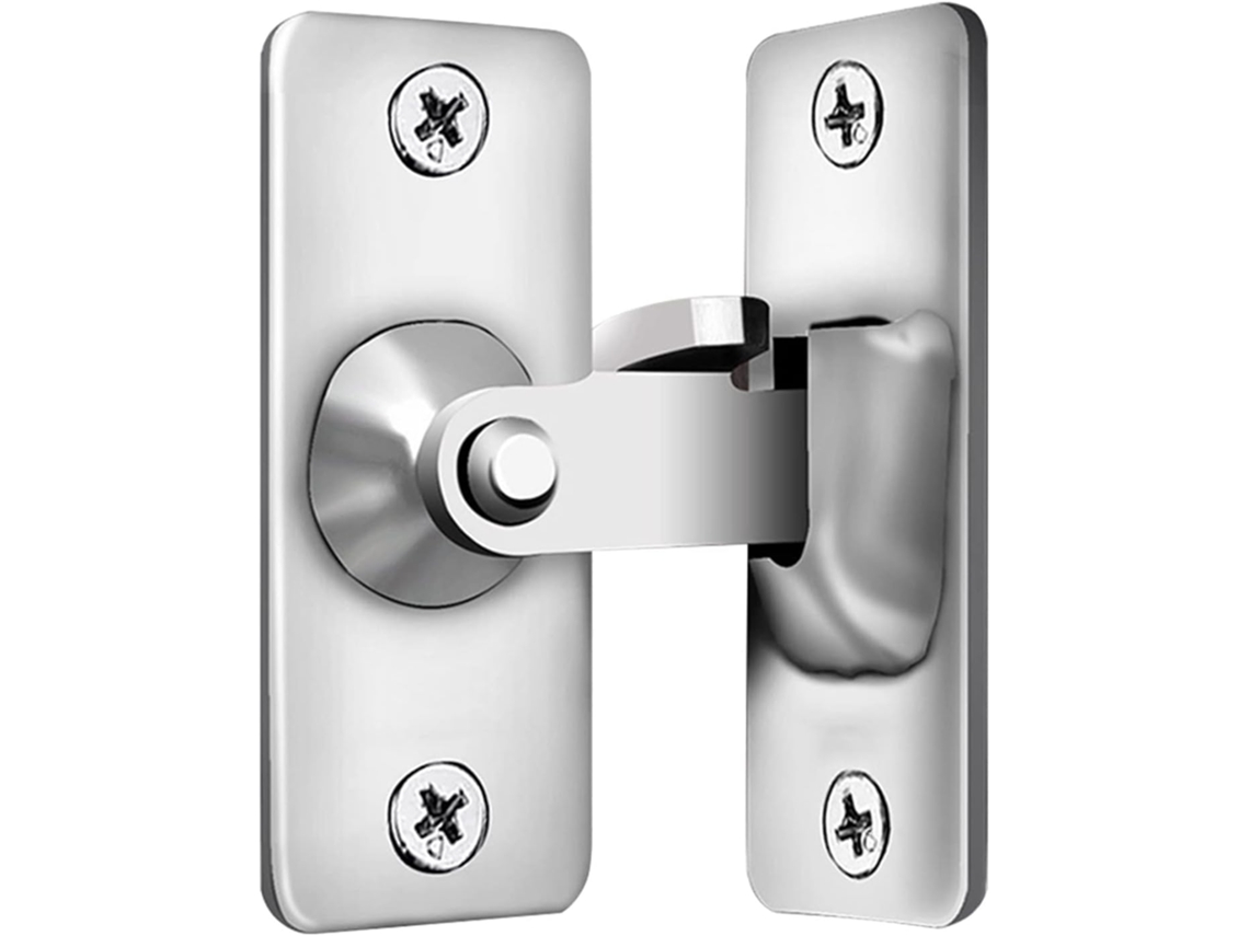 Fechadura De Porta Correr, Trinco Direito, Fivela De Ângulo Porta Em Aço Inoxidável Para Decoração Quarto Residencial