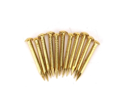 Conjunto De 100 Pregos Redondos De Latão Para Dobradiças E Acessórios De Móveis, Com 10 Mm, 15 Mm, 18 Mm E 22 Mm De Espessura