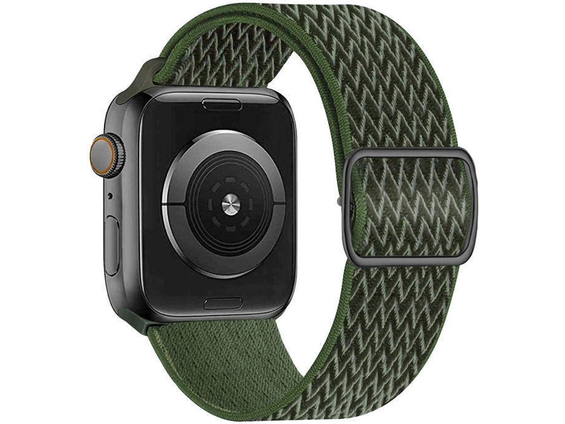 Bracelete Apple Watch 38/41 mm SWISSTEN Nylon (Verde)