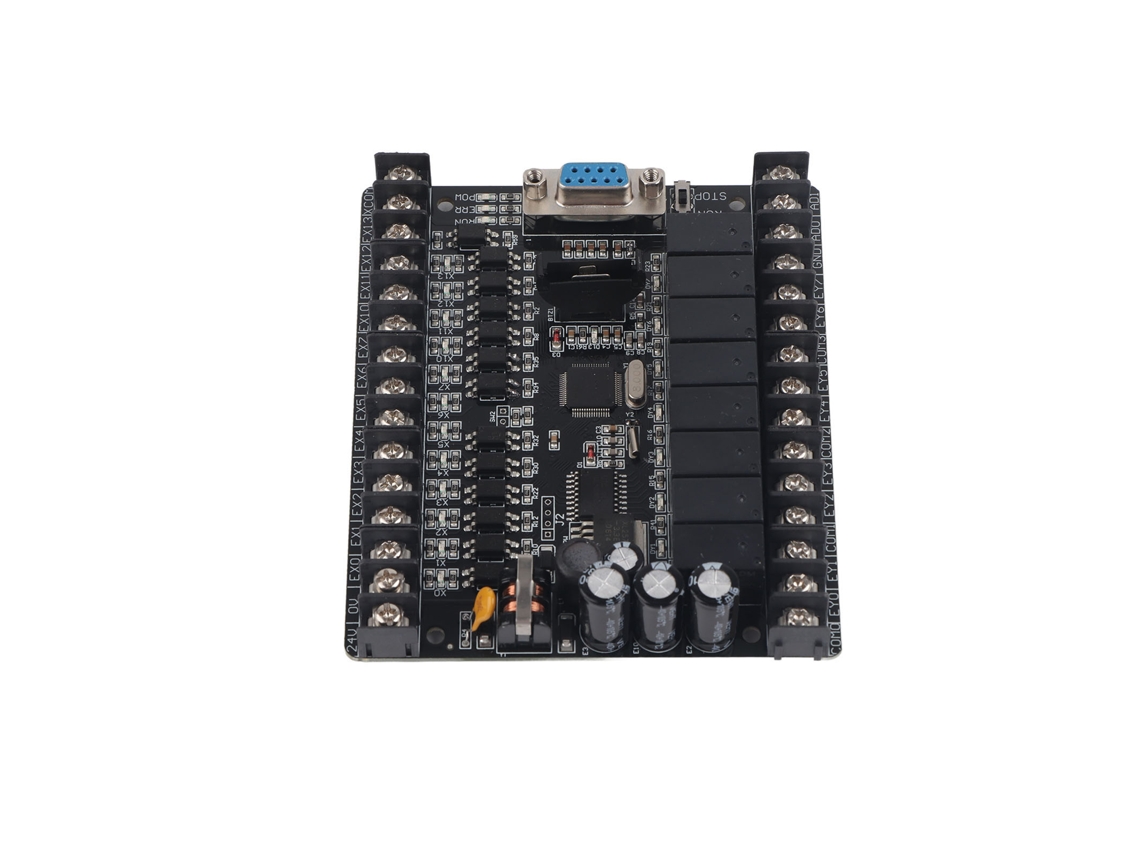 Placa De Controle Industrial Plc Fx1n‑20mr Com Descarga Em Linha E Monitor Controlador Programável (tipo C)