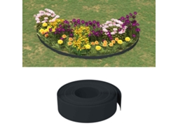 Vidaxl Bordas De Jardim 25 M 15 Cm Pe Preto