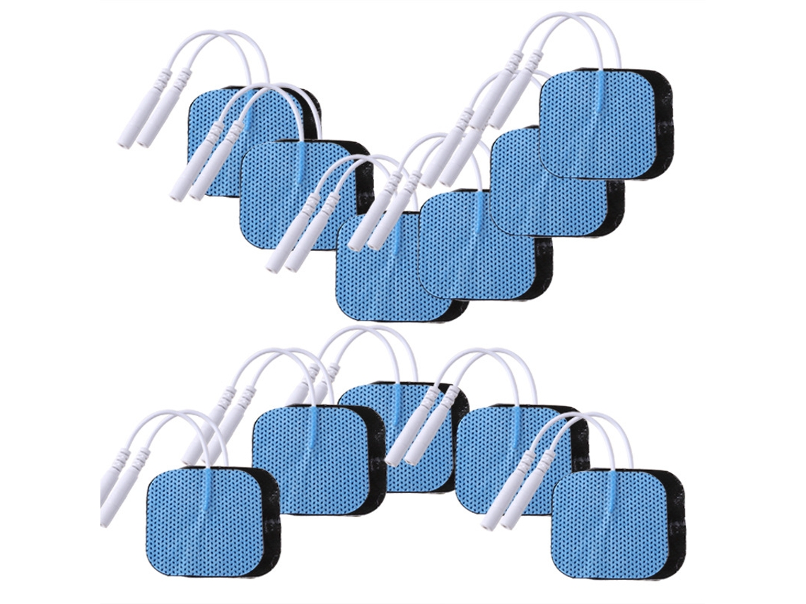 Elétrodos Adesivos CHRUI 100pcs 5x5cm 2mm para Ems (azul)