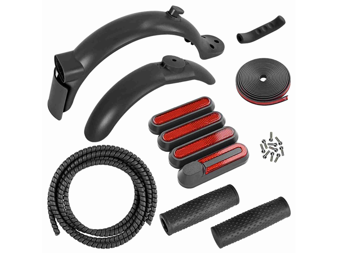 Kit de para-choques dianteiro e traseiro S/MARCA para patinete elétrico M365/pro, com capas laterais, capa do freio de mão e faixa anticolisão