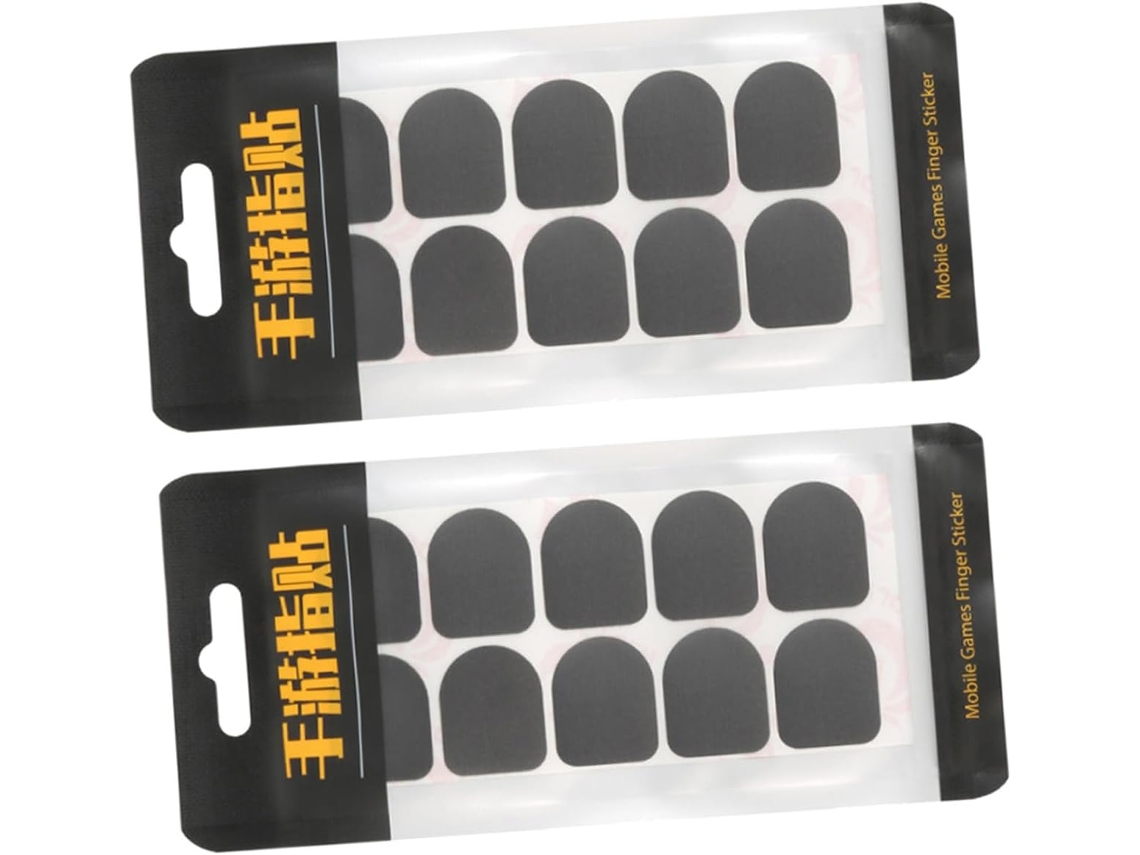 Ultechnovo Protetor De Dedo Para Jogos Em Fibra Carbono, Respirável E Leve, Com Adesivos Antiderrapantes Para Telas