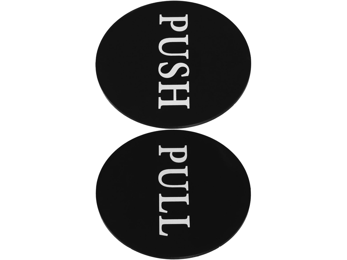 Placas De Acrílico Housoutil Para Portas Vidro Com Avisos Em Caracteres Chineses, Resistentes A Danos, Modernas E