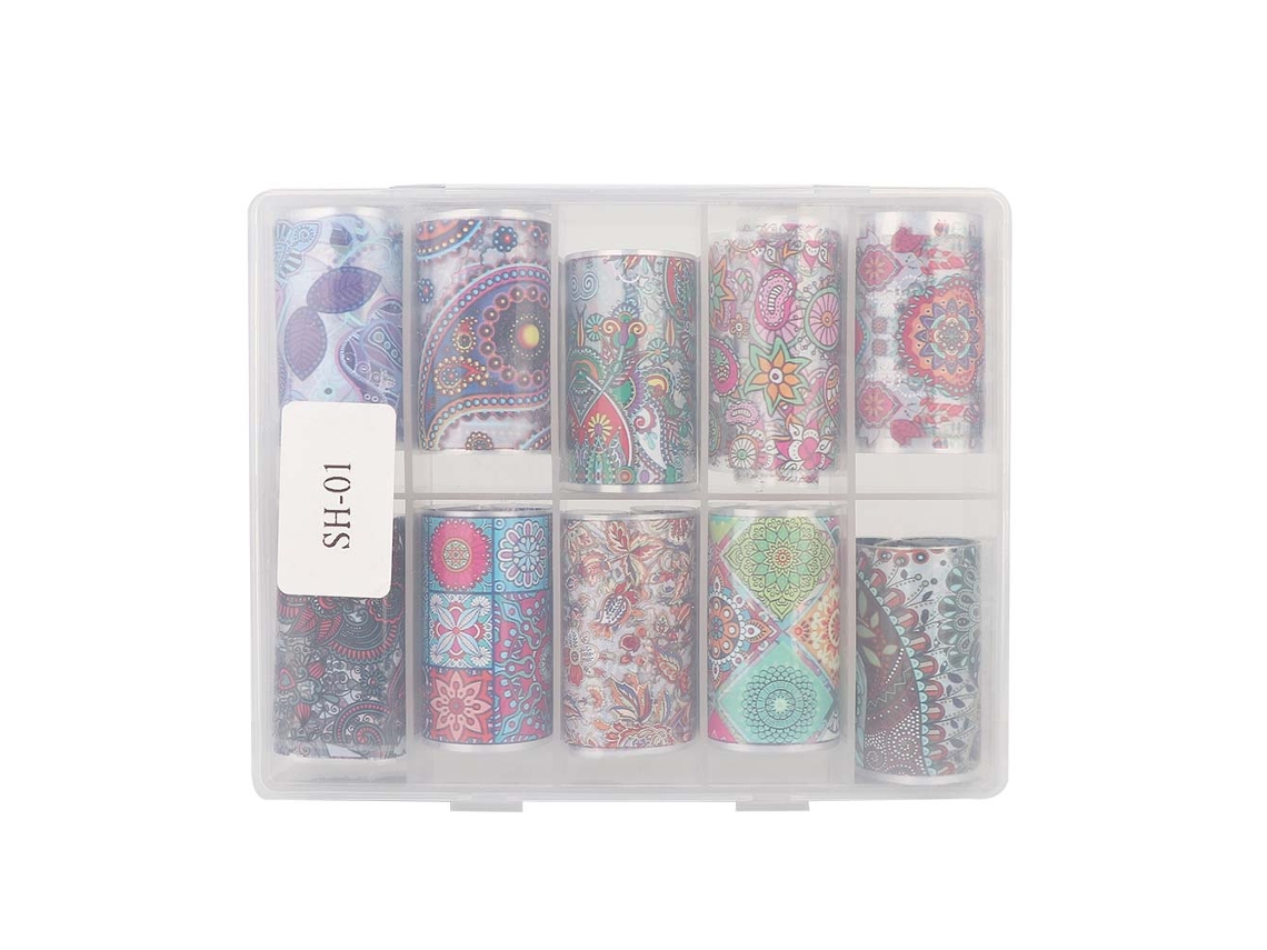 Stickers De Arte De Uñas Com Padrões De Estrelas E Flores, Calcomanhas Transferíveis Para Manicura01
