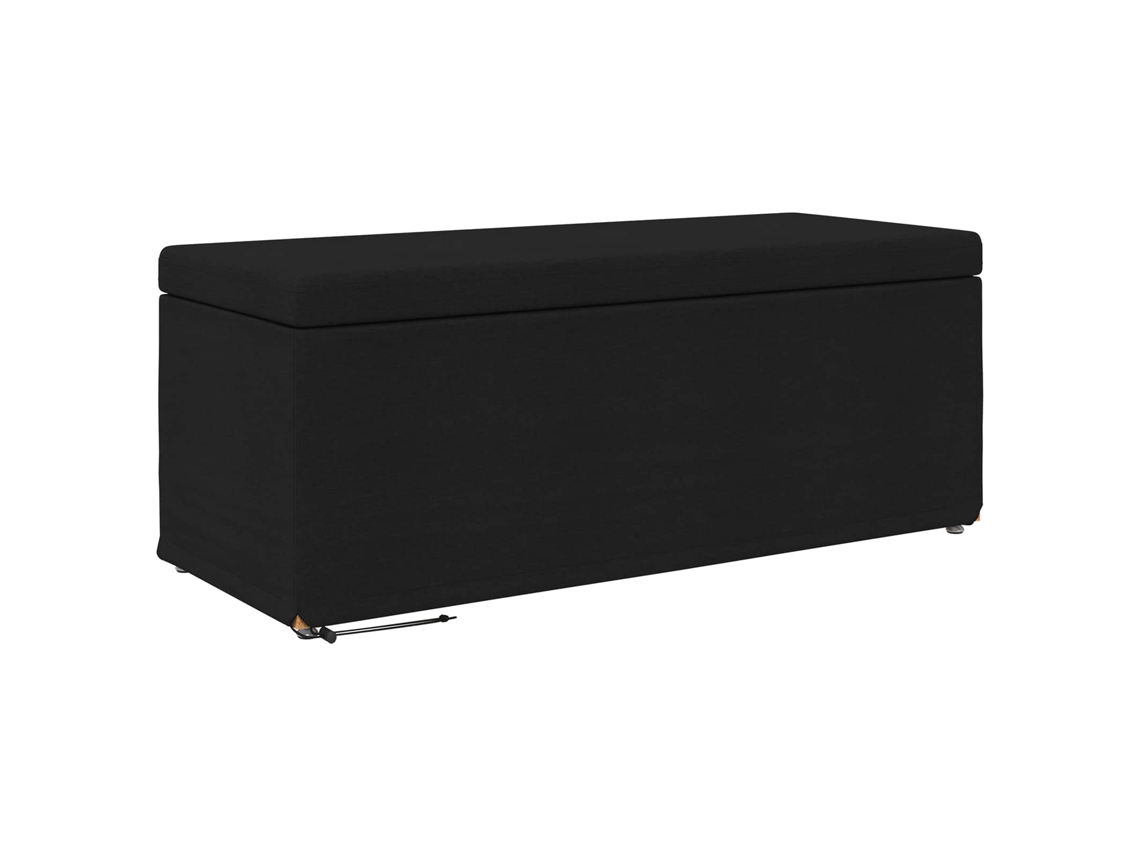 Maison Exclusive - Banqueta Preto 101 X 41 X 40 Cm Tecido E Madeira Engenharia