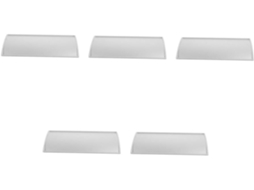 Conjunto de 5 Peças de Suportes para Placas de Escritório Curvas em Alumínio, Personalizáveis e com Design Exclusivo para Portas. SFUSHOS
