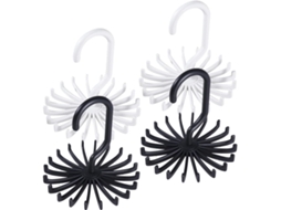 Suporte Giratório GOKOCO, multifuncional, 360°, gravatas, cintos, conjunto de 2 ganchos, guarda-roupa