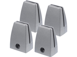 Grampos Para Fixação De Divisórias Mesa Em Liga Metálica Ou Alumínio, 4 Peças, Design Simples, Duráveis Para Painéis De