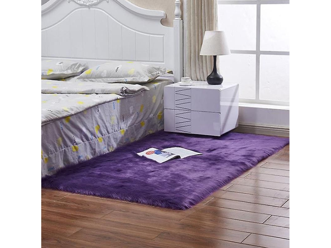 Tapete Felpudo Retangular Para Quarto, Antiderrapante