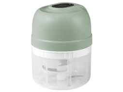 Picador De Alho Elétrico, Processador De Alimentos Portátil Pequeno Com Lâmina De 3 Lâminas E Carregamento Usb De 250 Ml (verde)