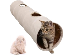 Túnel Silencioso para Gatos, Brinquedo Dobrável, com 2 Aberturas, Ideal Gatinhos, Coelhos e Cachorrinhos, Educativo, Divertido STELASPLEN