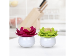 Caixa Para Cotonetes Lotus, Suporte Para Cotonetes Com Base Decorativa Para O Quarto | Porta Palitos Lotus Aquaforge