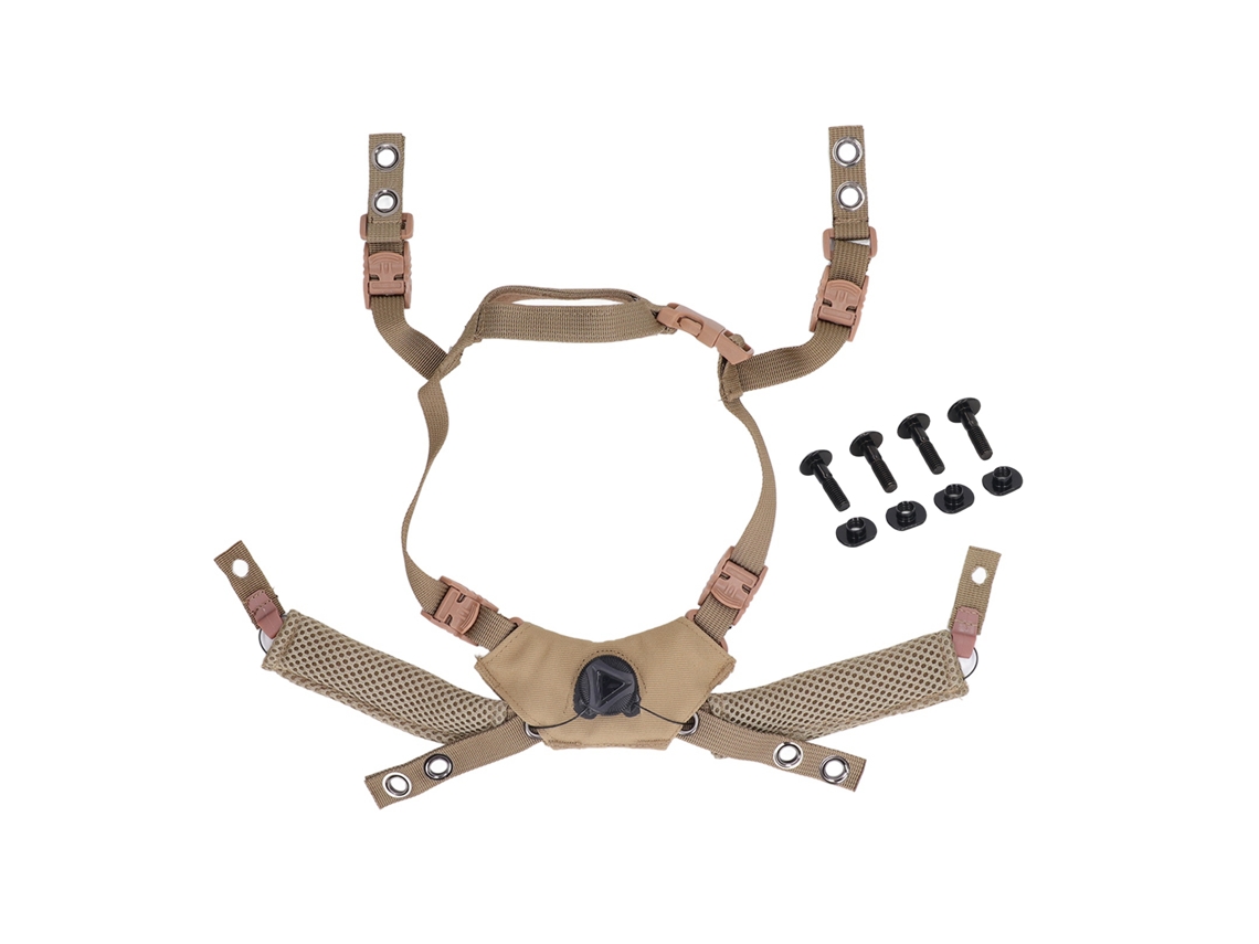 Yncm-acessório Para Capacete Com Cinto De Queixo Suspensão Ajustável Cor Lodo