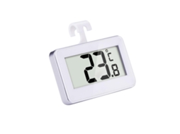 Termômetro Digital Para Geladeira, Branco, Com Suporte Magnético E Gancho, Temperatura Ambiente De 20a 60 °c, Dígitos
