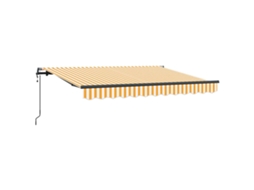 Toldo Retrátil Vidaxl Amarelo Poliéster
