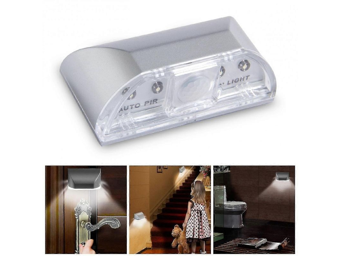 Lâmpada De Detecção De Movimento Com Led Brilhante, Instalação Fácil Para Ambientes Internos E Externos