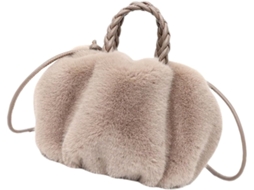 Bolsa De Ombro Feminina Leve E Macia Na Cor Cáqui, Com Capacidade Adequada E Design Charmoso E Elegante.