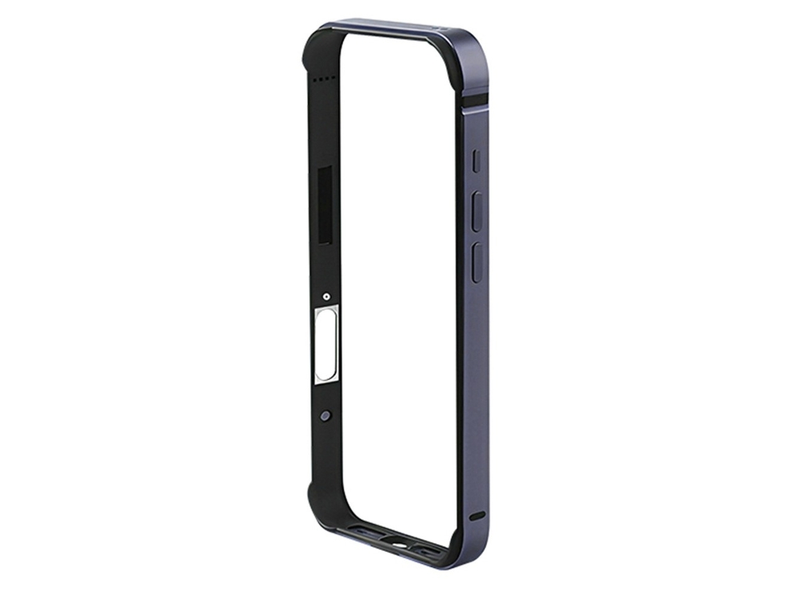 Capa Protetora De Alumínio E Silicone Skalo Para Iphone 17 Pro Coteci - Azul Escuro