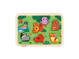 Puzzle de Madeira JANOD 7 Pecas a Floresta J07123