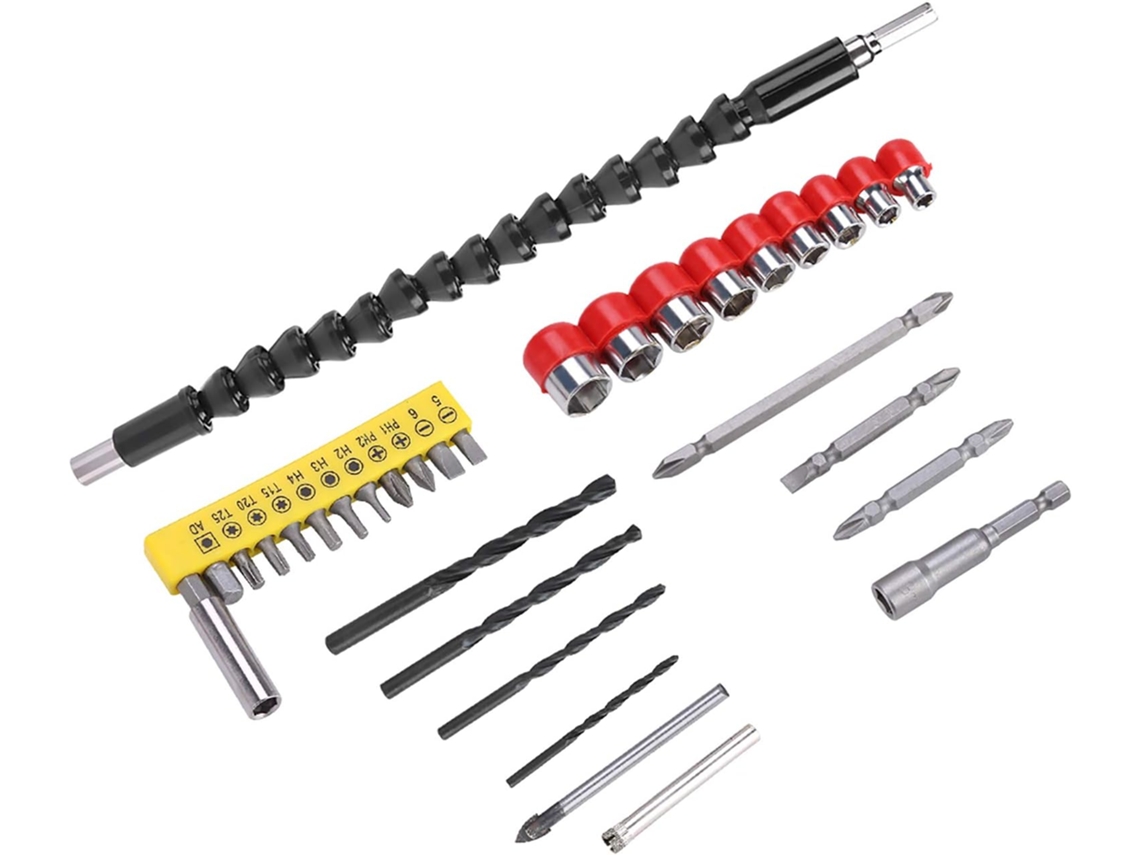 Conjunto De Soquetes Para Furadeira Steel Hunter Com Extensão