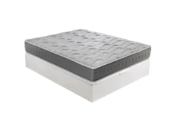 Pack ROYAL SLEEP Sommier Branco + Colchão Espuma Cermic Plus (135 x 190 - 25 Cm de Altura)