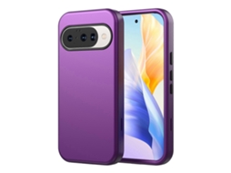 Capa Gw03 Para Google Pixel 10 10 Pro Tpu Capa Para Celular Pc Dupla Camada À Prova De Choque Roxo Escuro