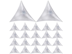 400 protetores de canto de plástico 1,8x1,8cm S/MARCA