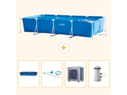 Intex Piscina Com Estrutura Retangular - 450x220x84 Cm - 5-peças S109