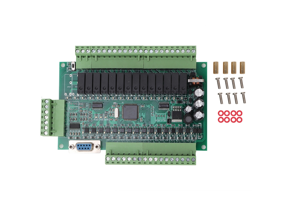 Placa De Controle Programável Industrial Plc Fx1n 30mr 16 Entradas 14 Saídas Dc24v (placa Nua)