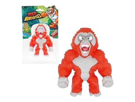 Boneca Extensível Monsterflex Wild Monster Orange Bizak 25 cm (64390011, 12 unidades)