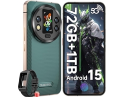 Smartphone Resistente 5g OUKITEL Wp200 Pro Con Auriculares Bluetooth 72 Gb 1 Tb 6.7" Fhd+ 120hz 8800 Mah 108 Mp Nfc Verde